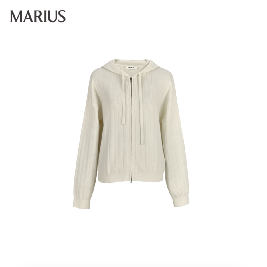 MARIUS‘奶糖套’拉链针织连帽衫套装 春秋毛衣时尚针织套装
