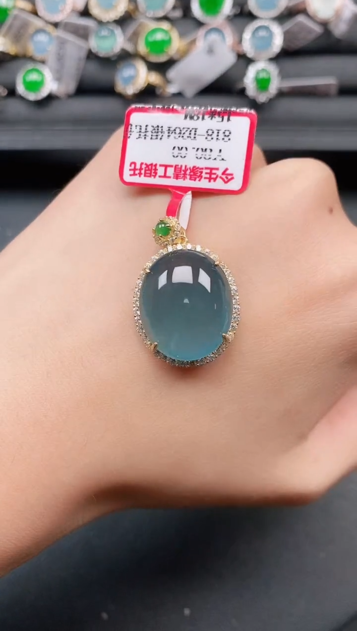 翡翠戒指银S925镶嵌1111111