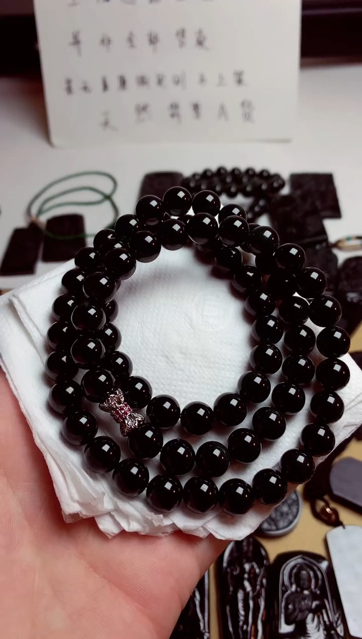 【闪购商品】翡翠颈饰未镶嵌天然翡翠墨翠A货买断不退不换