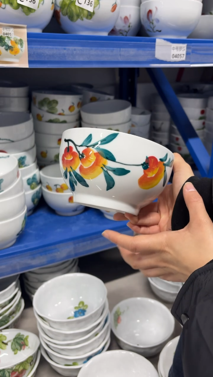 景德镇手绘釉中彩（食品级）大罗汉碗