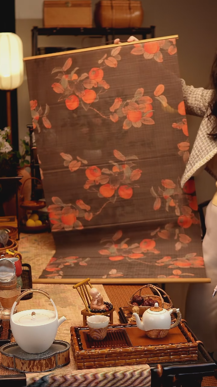 -叶红禅 双面挂画  