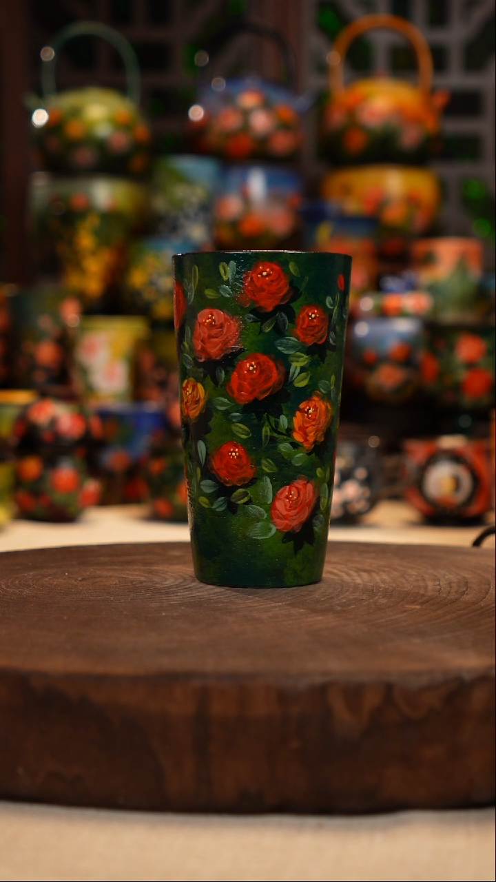 紫砂 油画釉下彩手绘