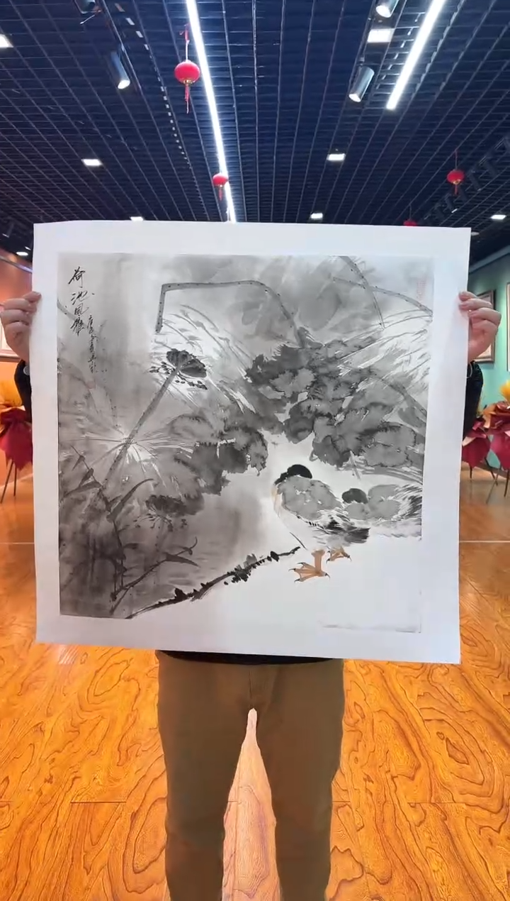 【闪购商品】国画画都展厅-周建真老师亲笔作品26-1