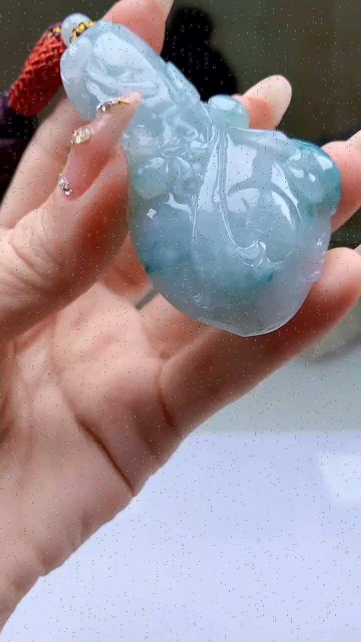 【闪购商品】定制翡翠未镶嵌4902ty-毛货挂件80