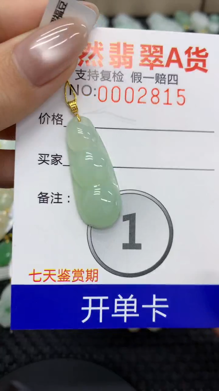 【闪购商品】翡翠颈饰18K金镶嵌11111111111