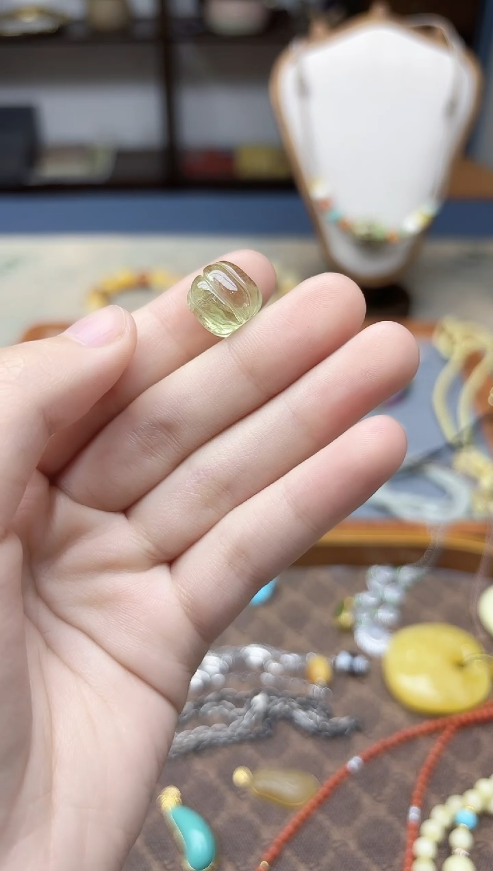 未镶嵌配饰碧玺碧玺瓜珠配饰QJG