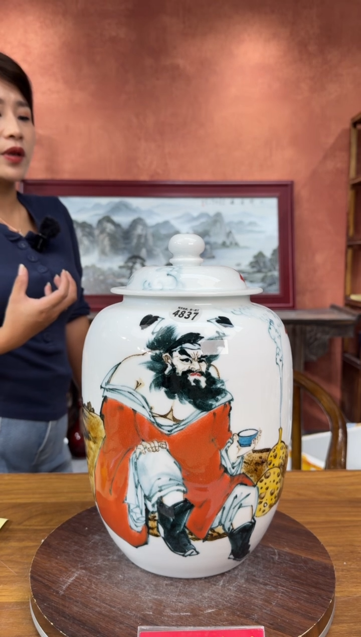 吴义松陶盟手工手绘陶瓷编码：4837