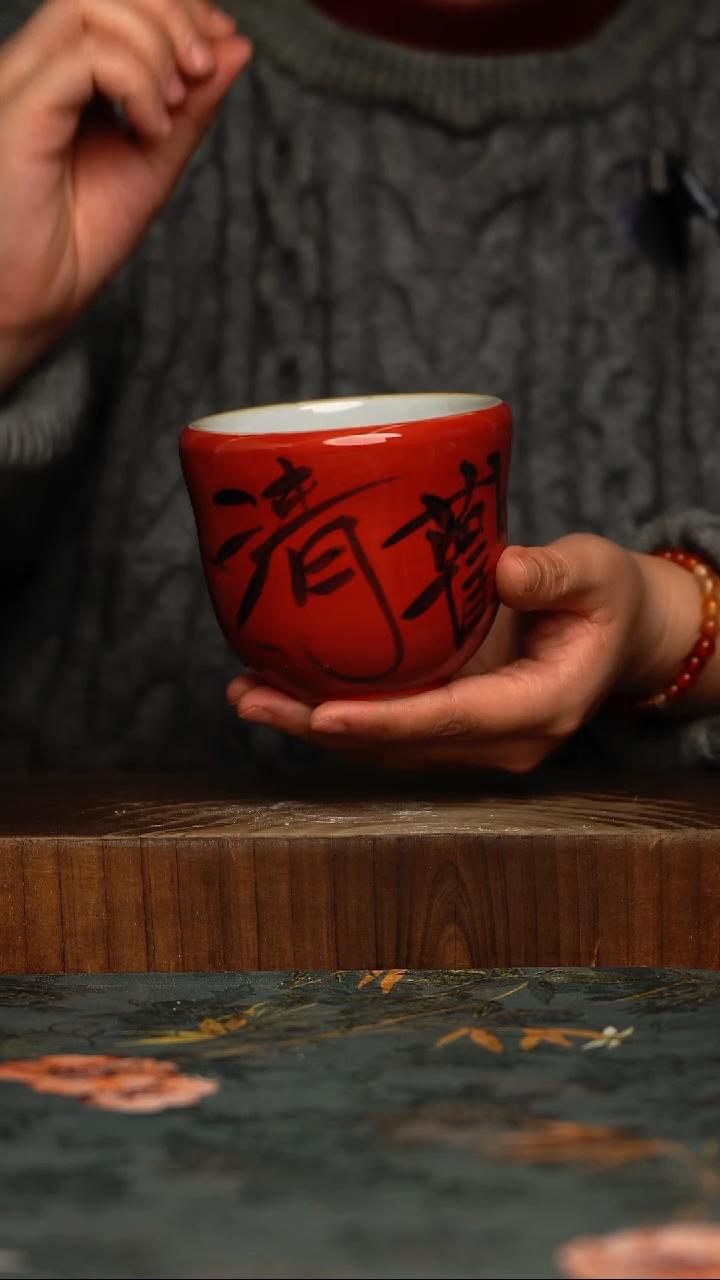 瓷片釉下彩手工手绘同款陶器