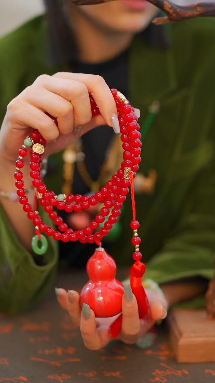 183非遗漆手艺工天然葫芦文玩福禄