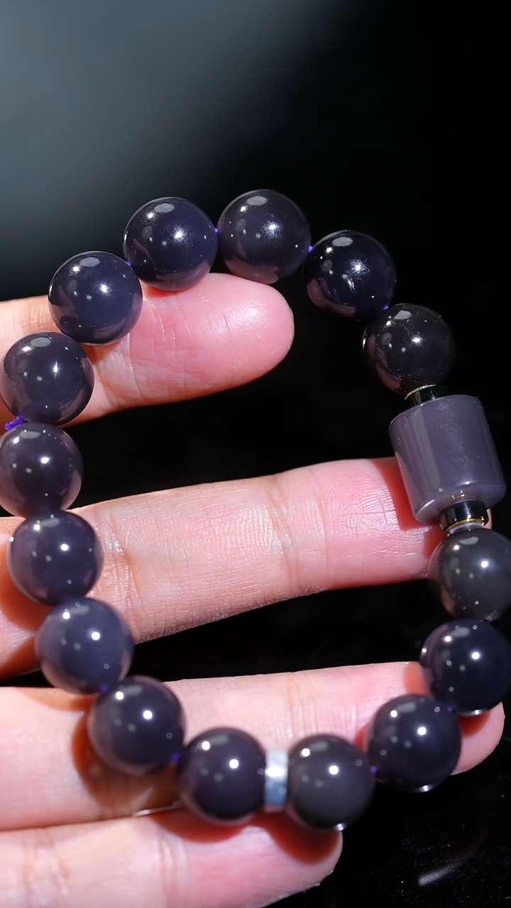 18K金镶嵌手串和田玉7多样性发一