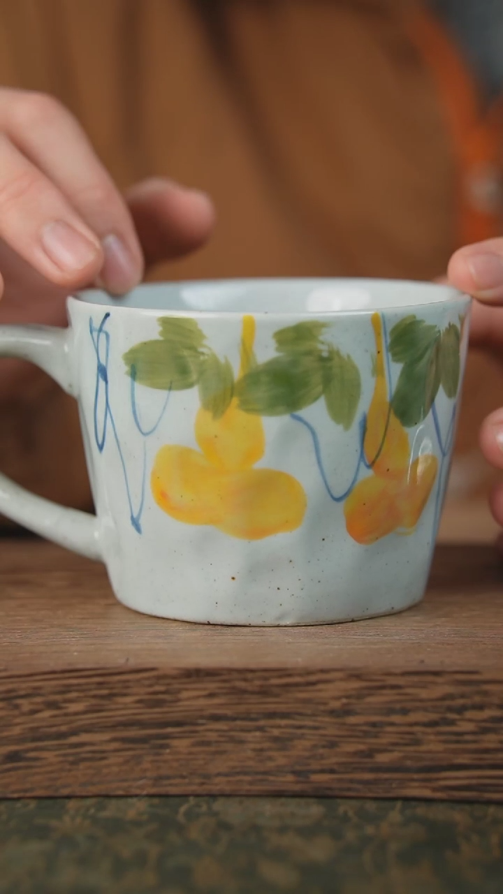 【闪购商品】杯子泥垚手作 景德镇手工手绘器物235