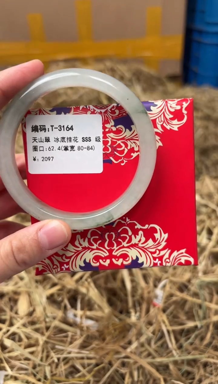 未镶嵌手镯石英质玉T-3164