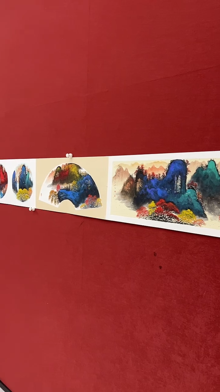 国画用****9刘用华绘画18pc山水册页