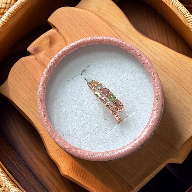 蛇年宠粉惊喜—碧玺时尚气质款蛇戒