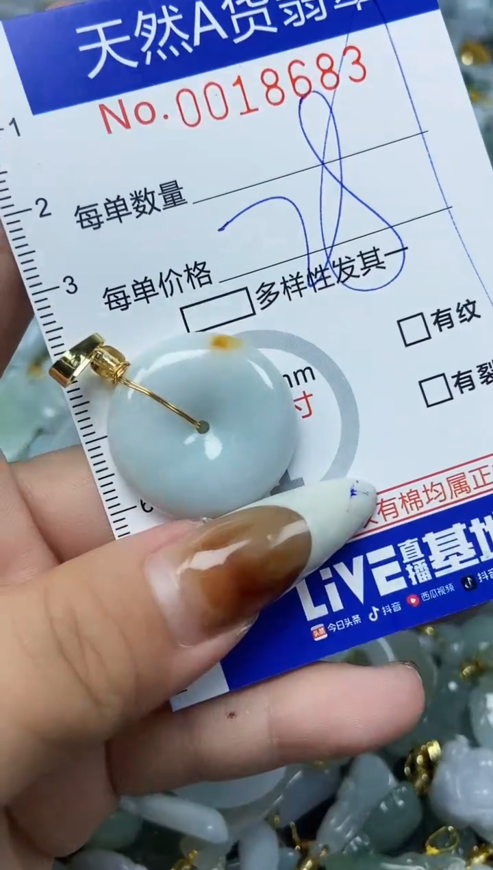 【闪购商品】翡翠颈饰未镶嵌天然A货翡翠