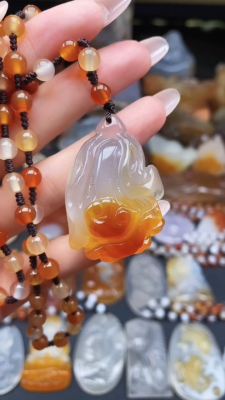 玛瑙/玉髓颈饰未镶嵌dd