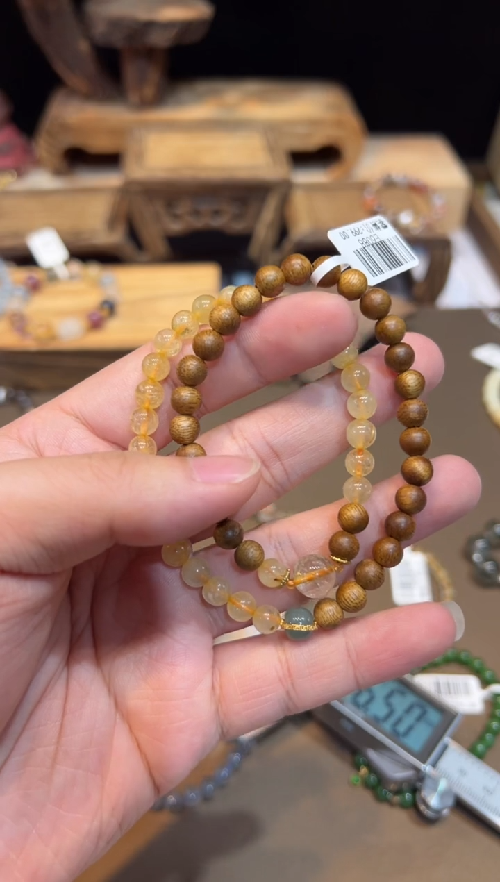 水晶手链未镶嵌手饰@@E6088