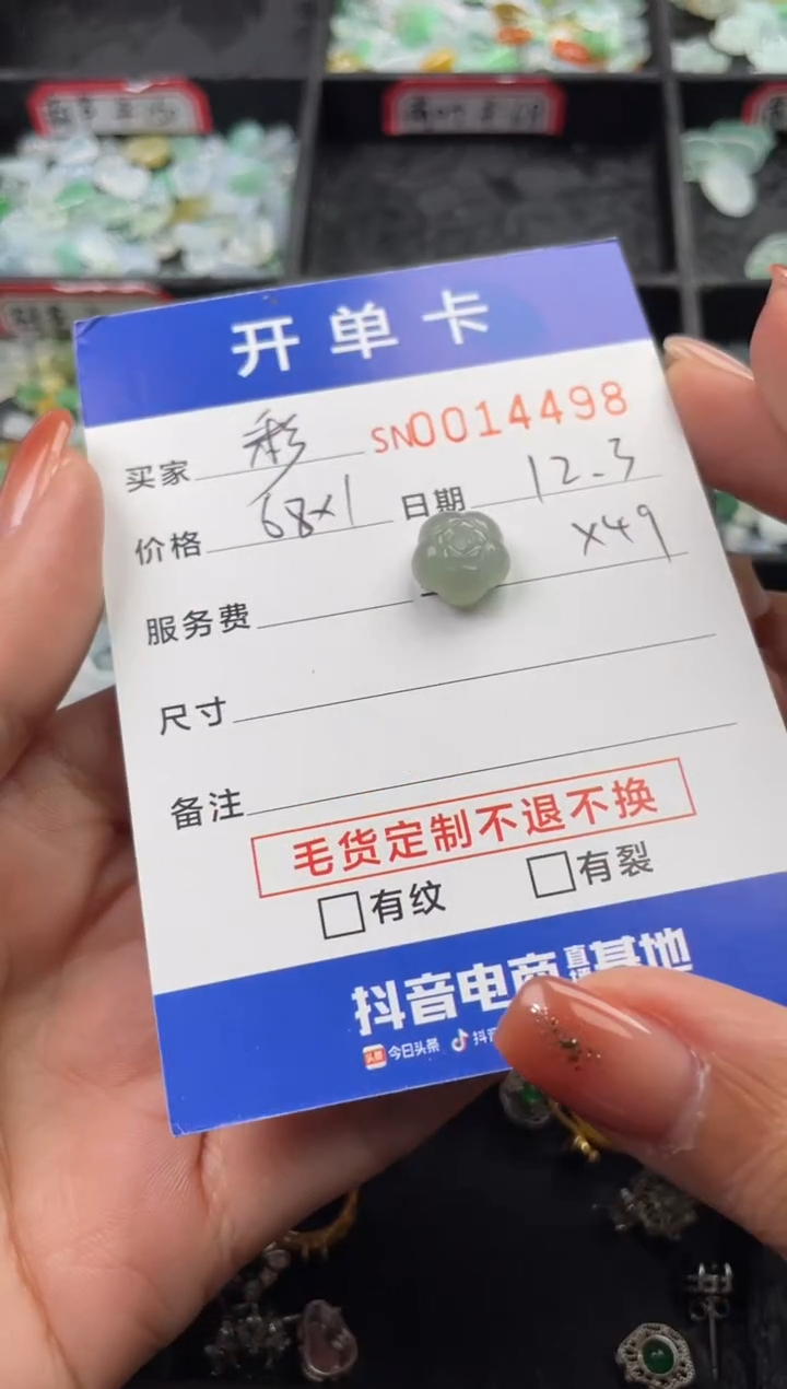 颈饰未镶嵌翡翠༉***っ14495