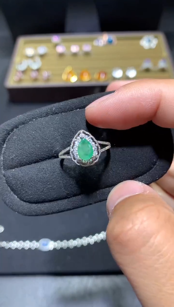 未镶嵌戒指祖母绿K59【多样性发其一】