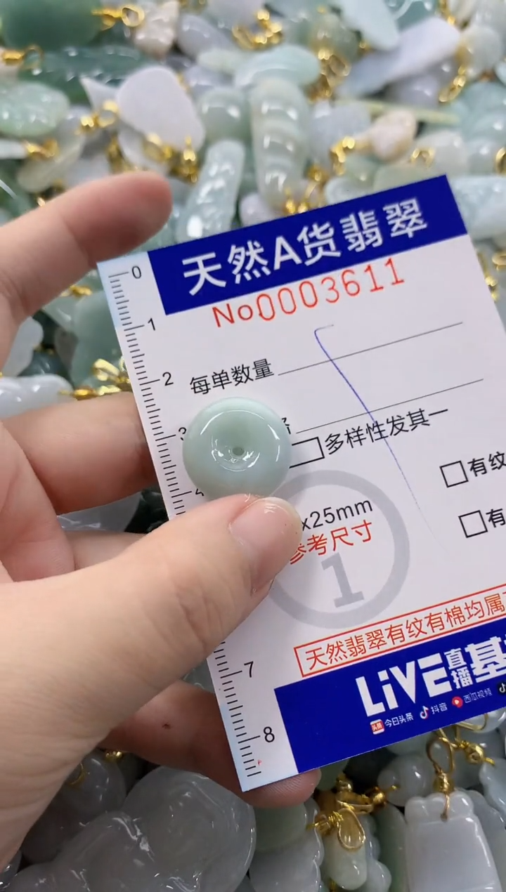 颈饰未镶嵌翡翠天然A货翡翠