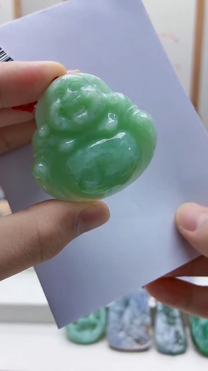 未镶嵌定制翡翠4812bb-毛货挂件43