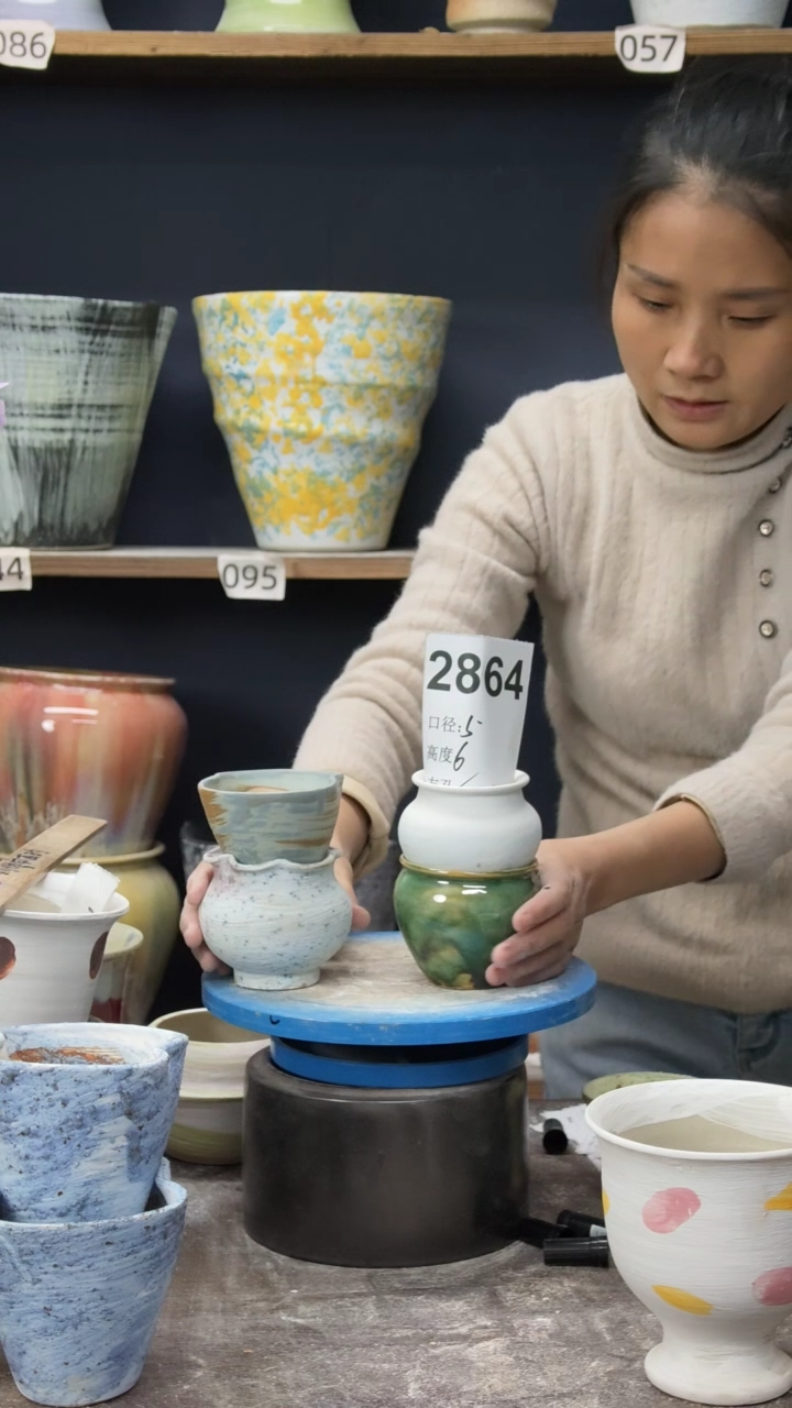 景德镇花盆默认微瑕2864