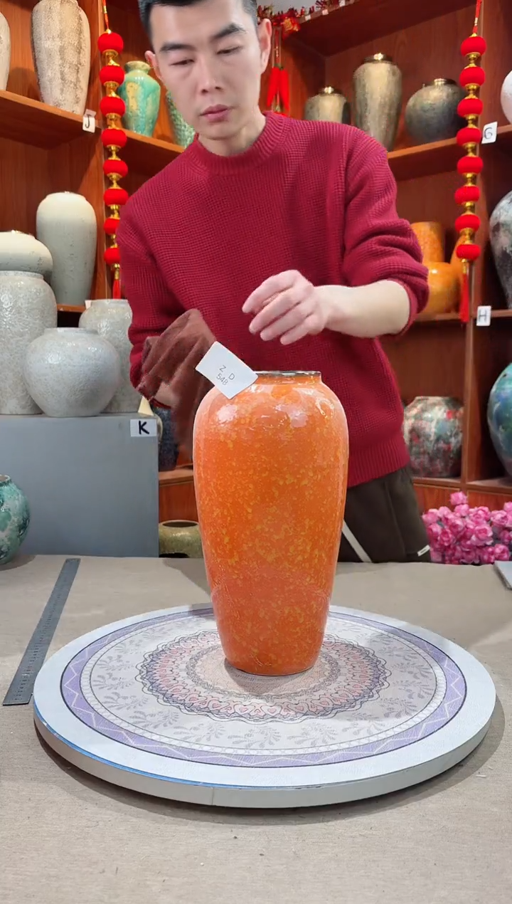 【闪购商品】瓶瑕疵陶瓷花瓶 无花 zd548