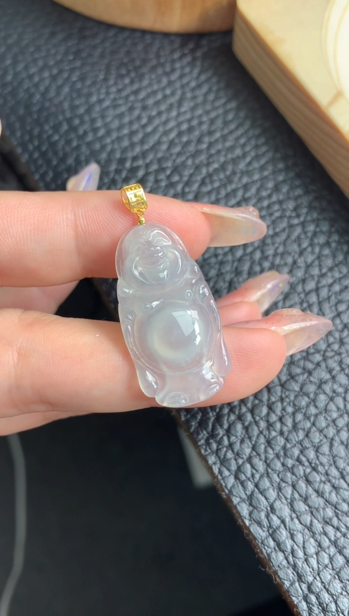 【闪购商品】翡翠颈饰18K金镶嵌48小时鉴赏期