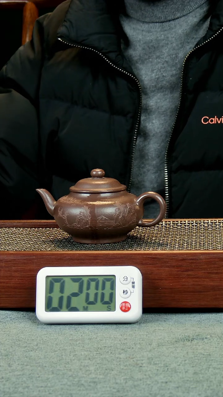 茶壶紫砂蛤**哥紫泥壶190cc