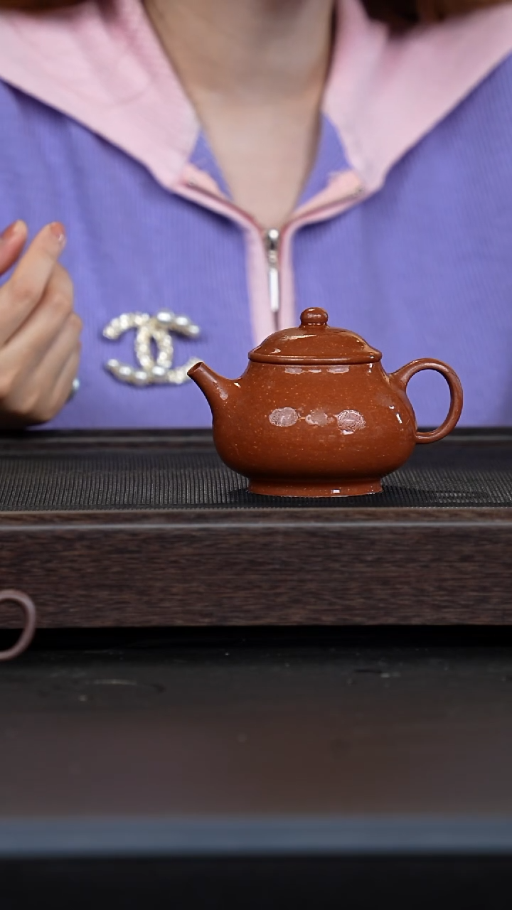 【闪购商品】紫砂茶壶宝山红降坡潘壶