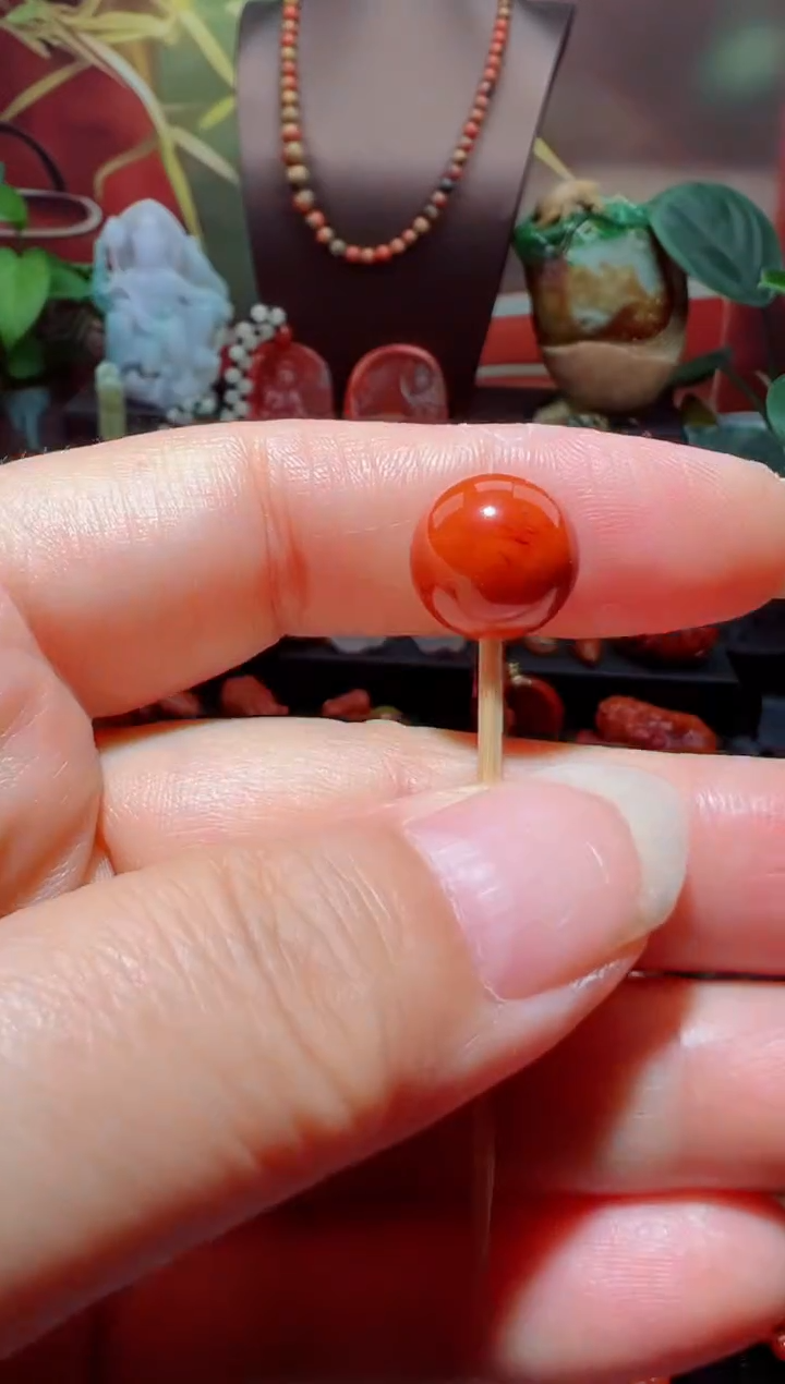 未镶嵌单珠南红玛瑙?*菲单珠12.7mm