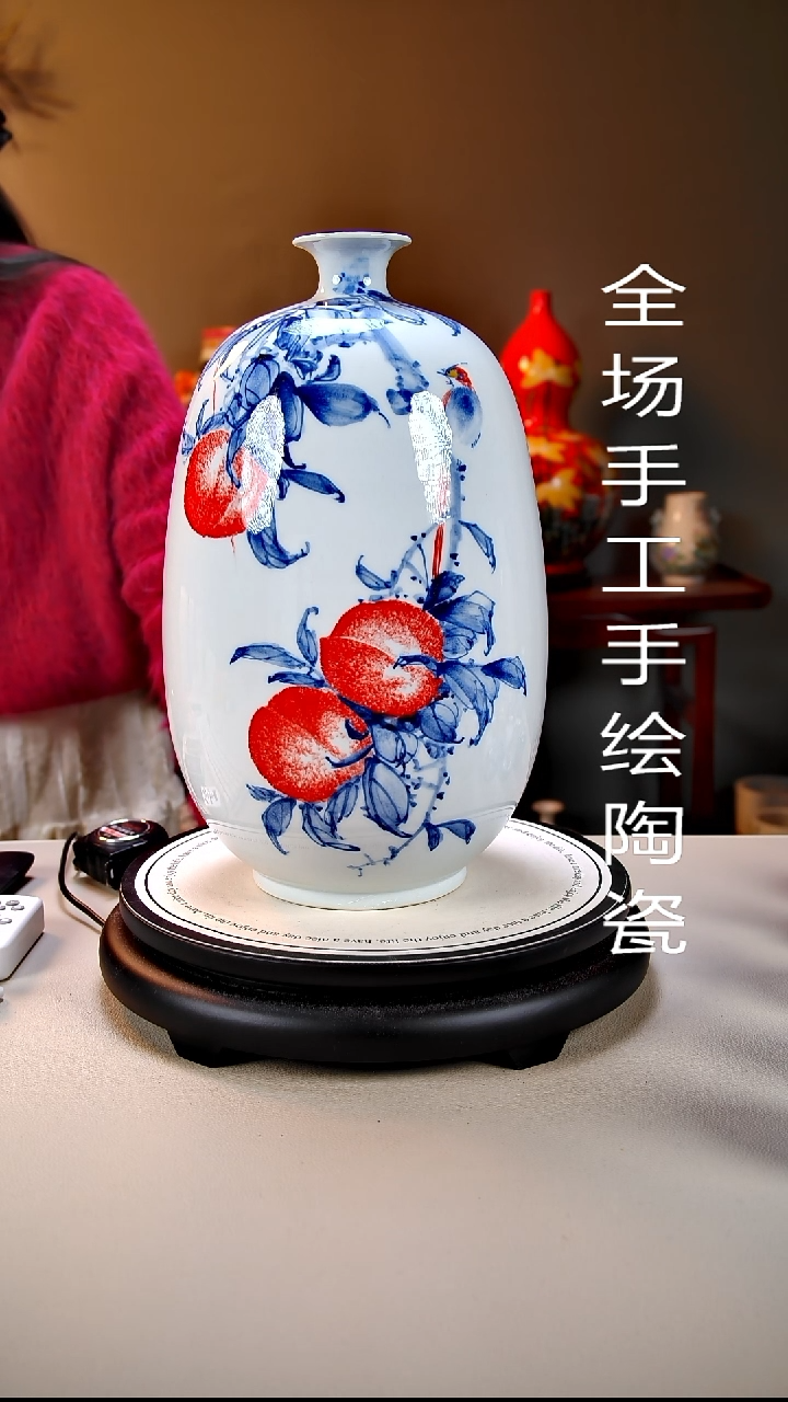 摆件陶景德镇手绘陶瓷