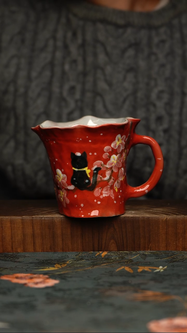 瓷片釉下彩手工手绘同款