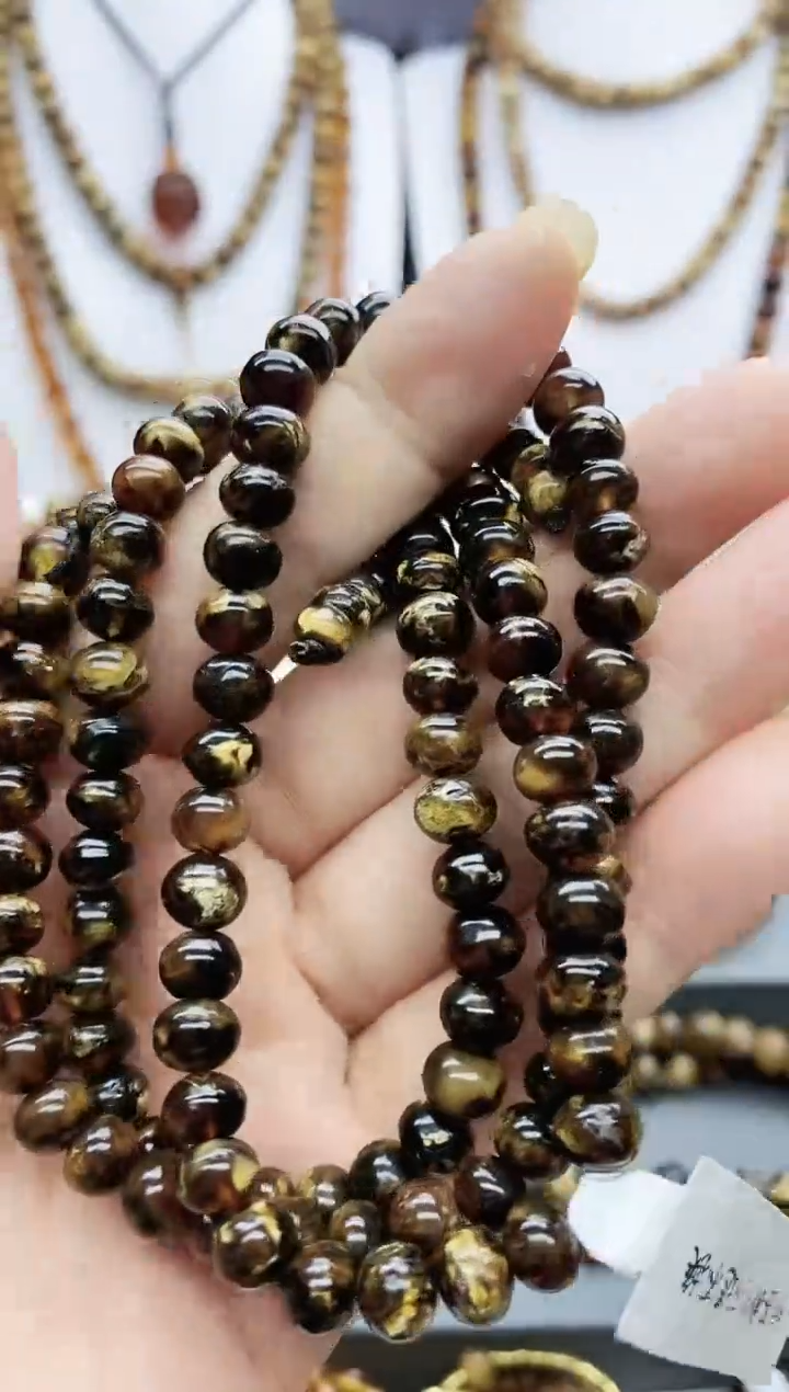 【闪购商品】琥珀颈饰未镶嵌7琥珀