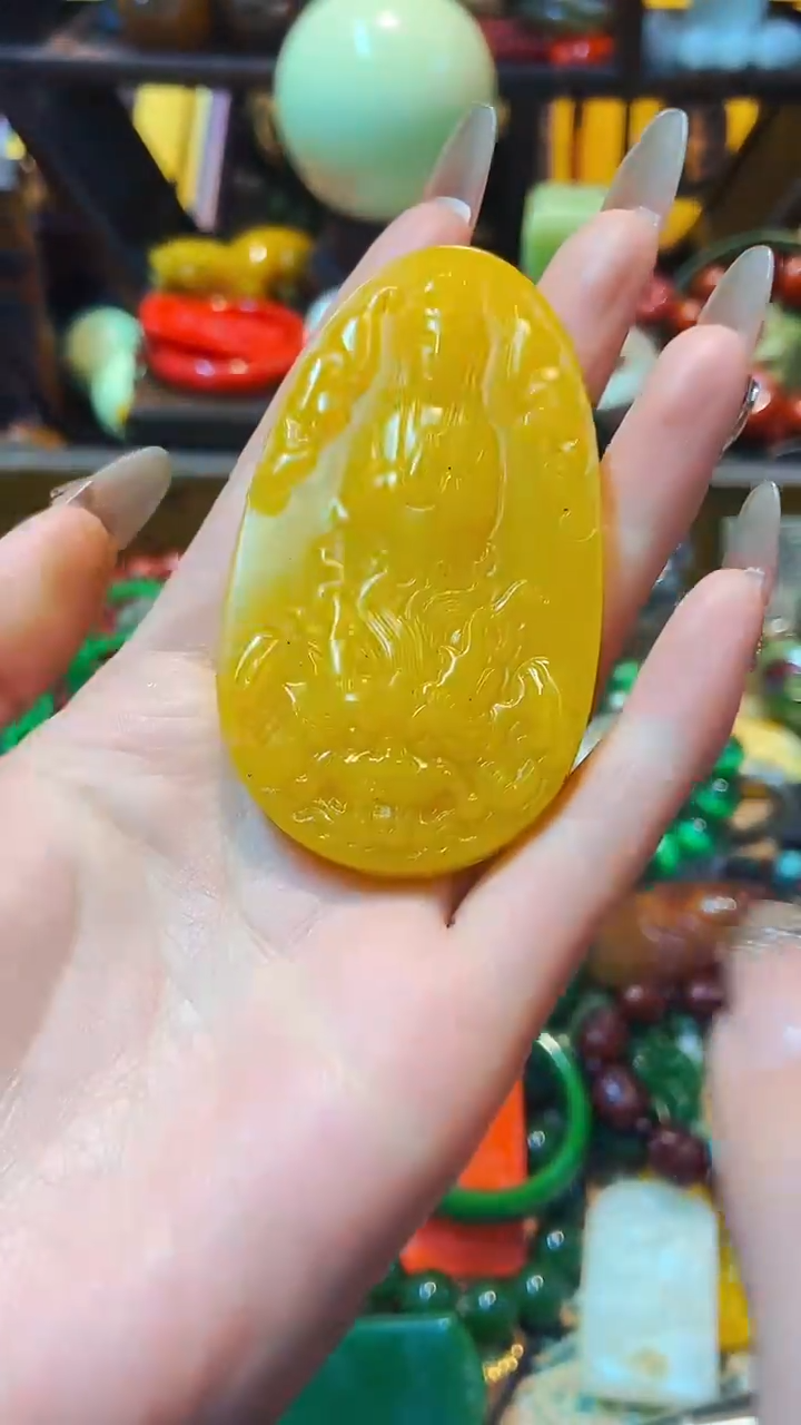 【闪购商品】和田玉（黄玉）挂件未镶嵌主播推荐主播推荐