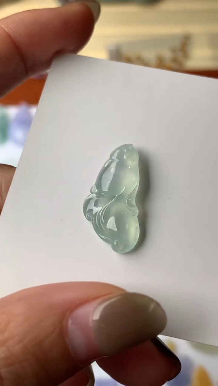 【闪购商品】定制翡翠未镶嵌年年有鱼-500+50