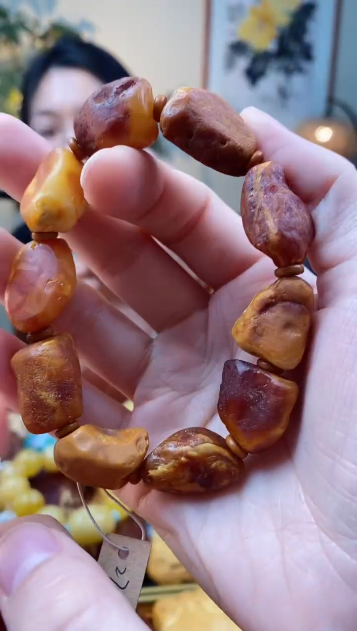 【闪购商品】琥珀手串未镶嵌手串