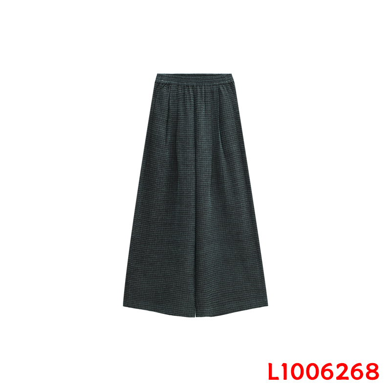 【小水专属】牛仔蓝方格直筒裤1006268