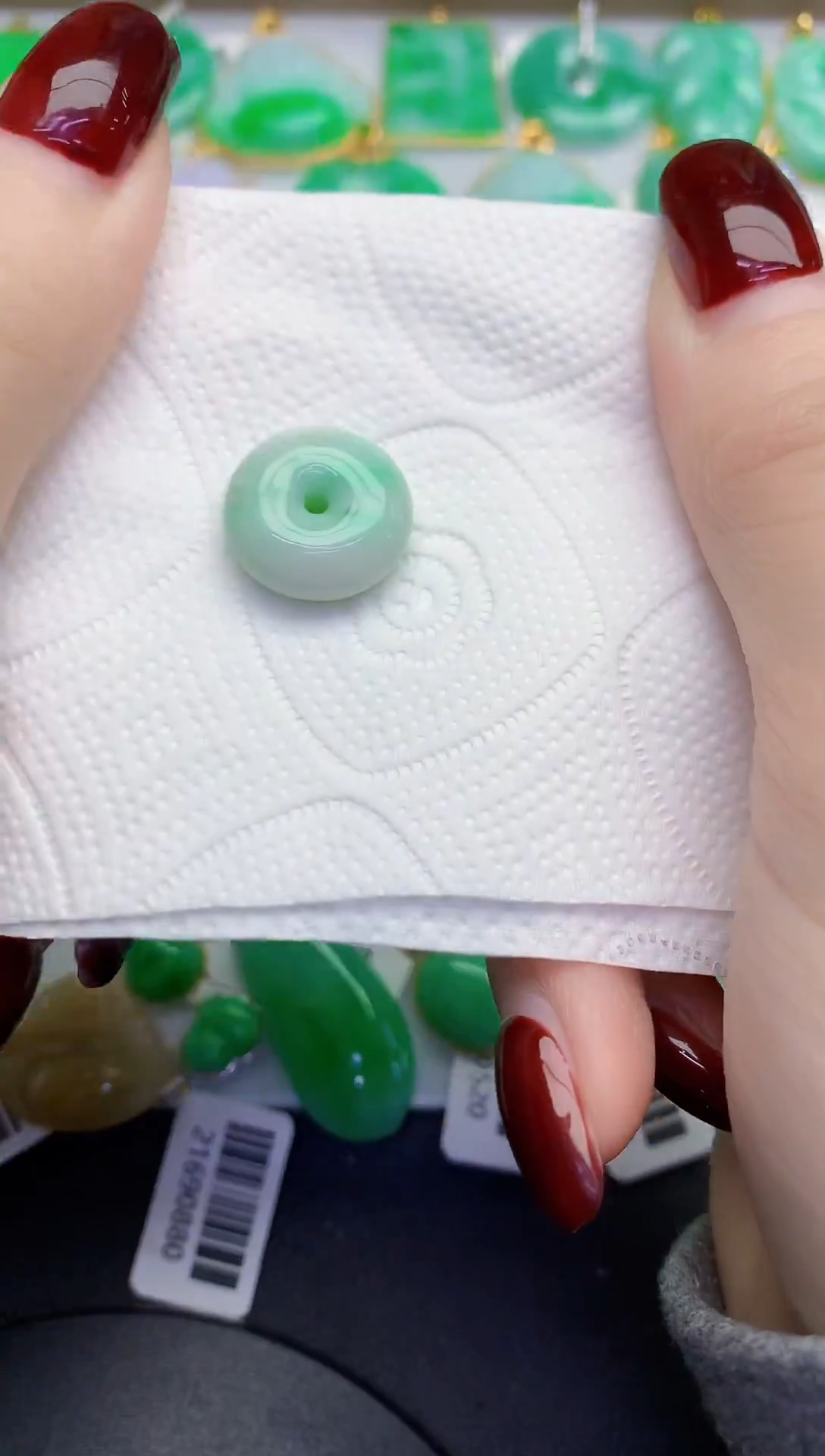 颈饰未镶嵌翡翠缅甸天然翡翠A货