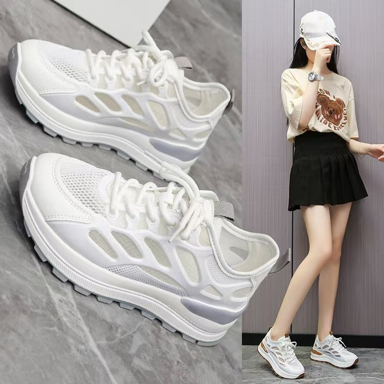 【现货+运费险】百搭秋季时尚网面时尚休闲鞋软底不累脚女鞋6785