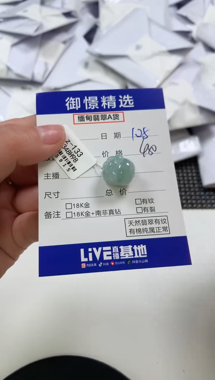 【闪购商品】翡翠颈饰未镶嵌13         
