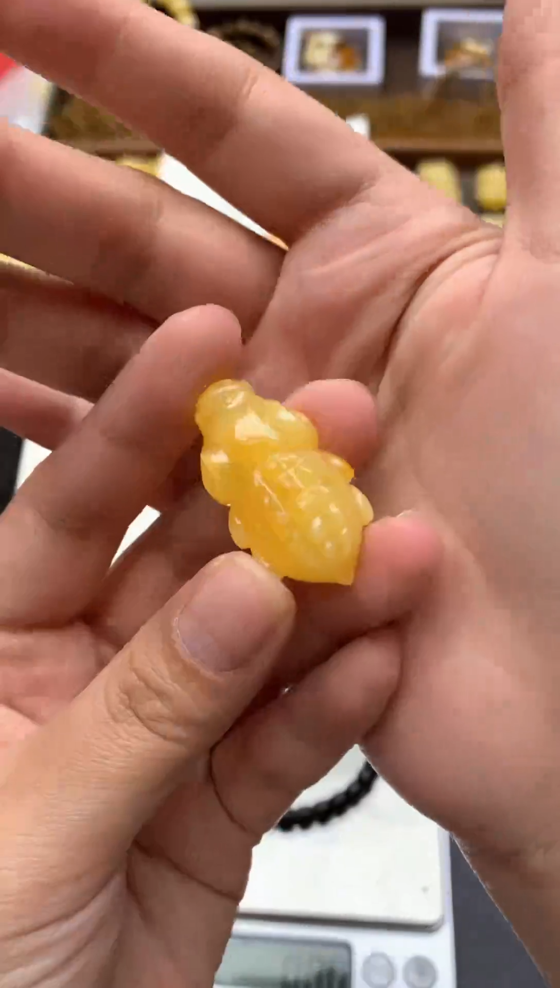 【闪购商品】琥珀珠宝奇石未镶嵌029琥珀蜜蜡花粉