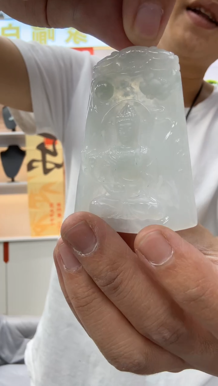 【闪购商品】翡翠颈饰未镶嵌天然翡翠A货孤品一件