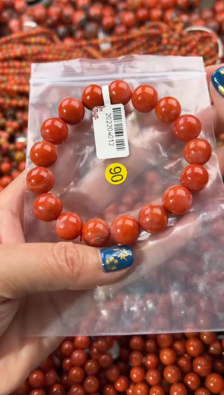 未镶嵌手串南红玛瑙12+