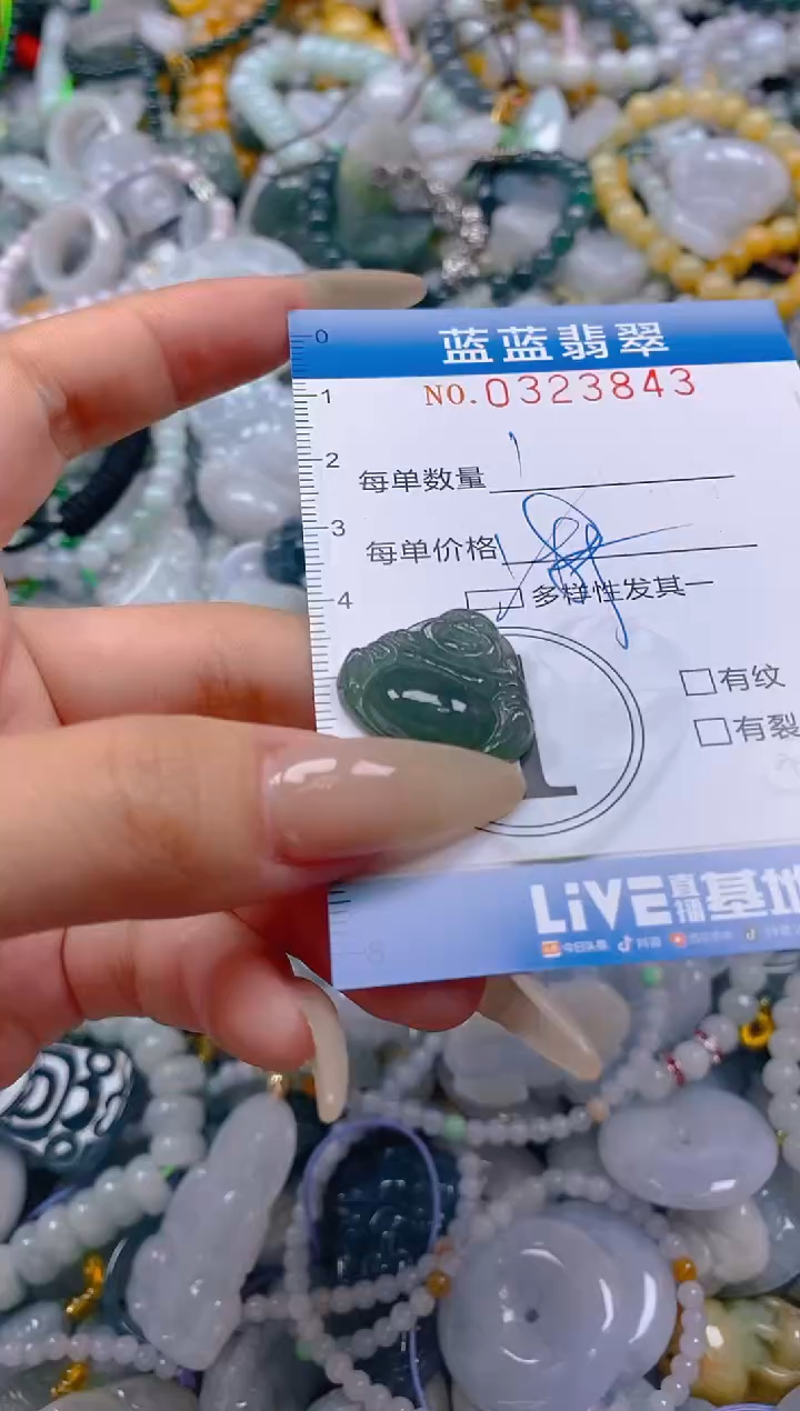 翡翠未镶嵌颈饰闪购0323843多样性发其一