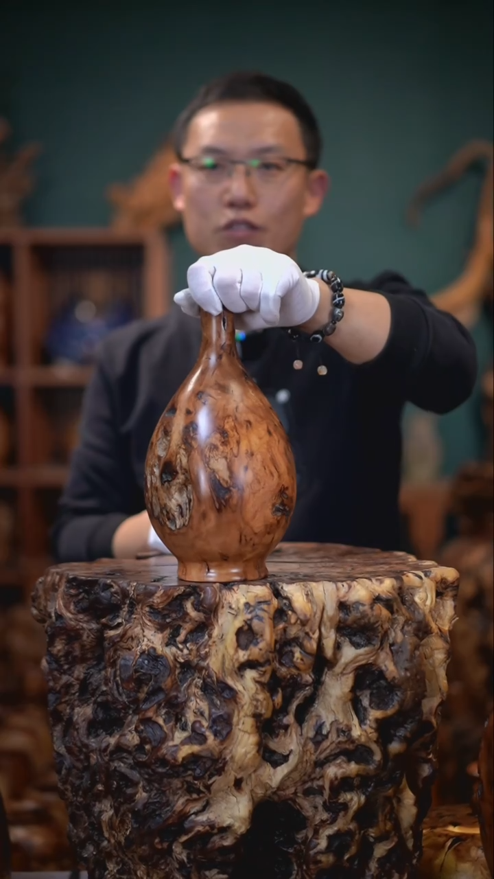 【闪购商品】枣木雷击枣木福贵瓶