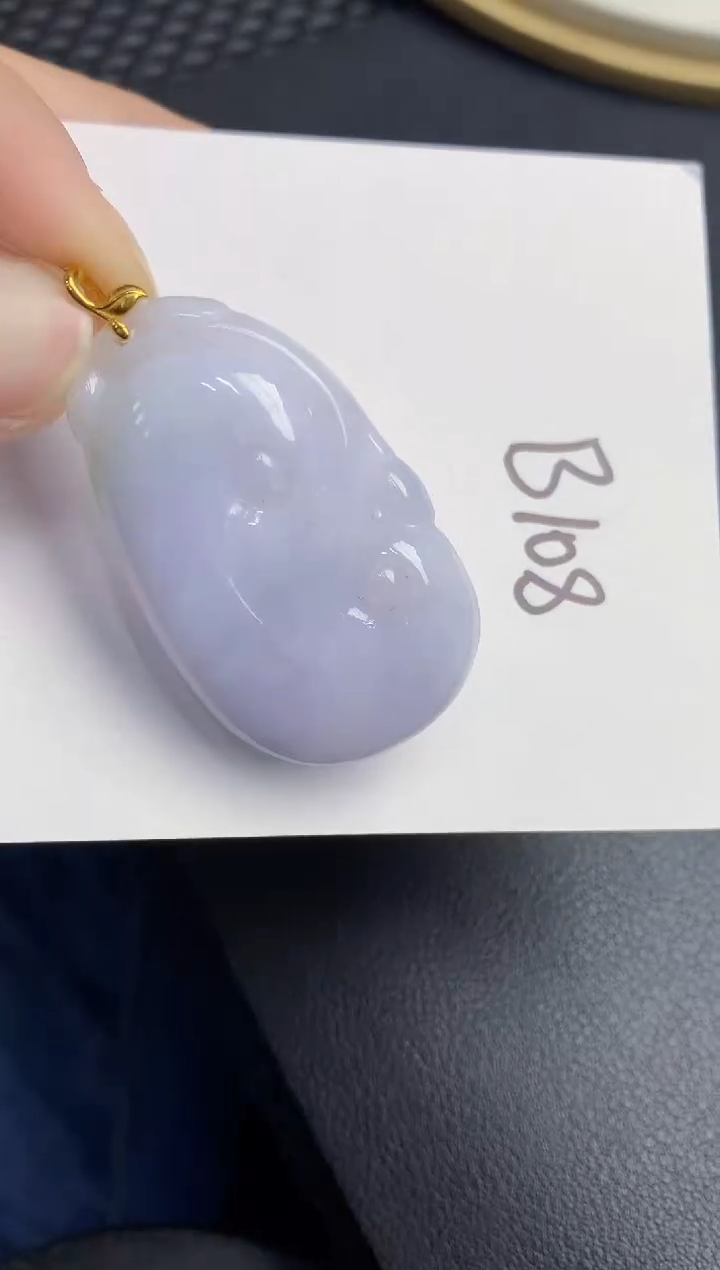 翡翠18K金镶嵌颈饰000000000