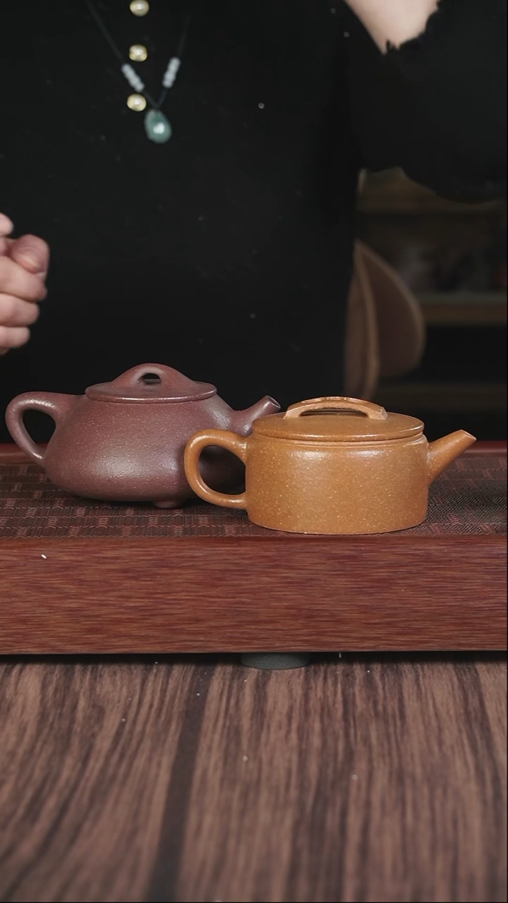 【闪购商品】紫砂茶壶黄降坡  汉瓦+千禧紫泥景舟石瓢