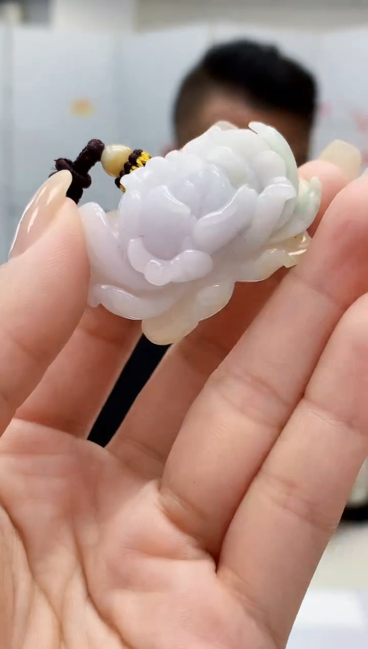 【闪购商品】定制翡翠未镶嵌4969lr-毛货挂件53