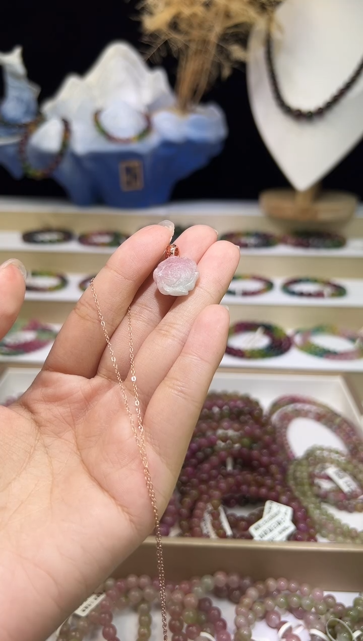 【闪购商品】碧玺/未镶嵌碧玺项链多样性发货